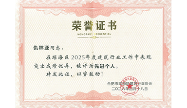2025年度先进个人